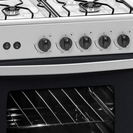 Cocina Blanca 56cm Encendido Luz Valvula de Seguridad Longvie
