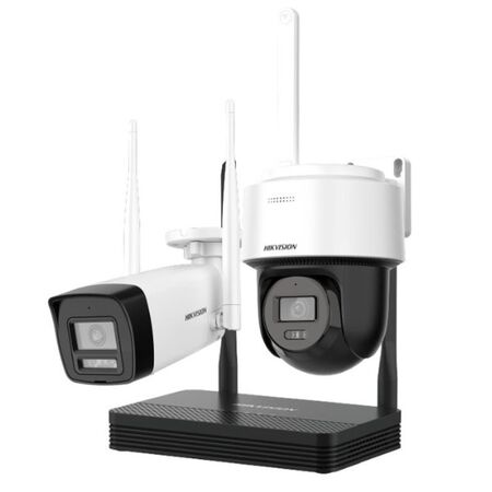 Kit Camara Hikvision NVS WiFi 4 MP 1 Cam Bullet + 1 Cam DomoPT NKS424W03H