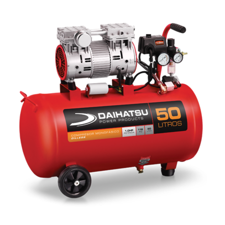 Compresor de aire libre de aceite 50 litros DAIHATSU